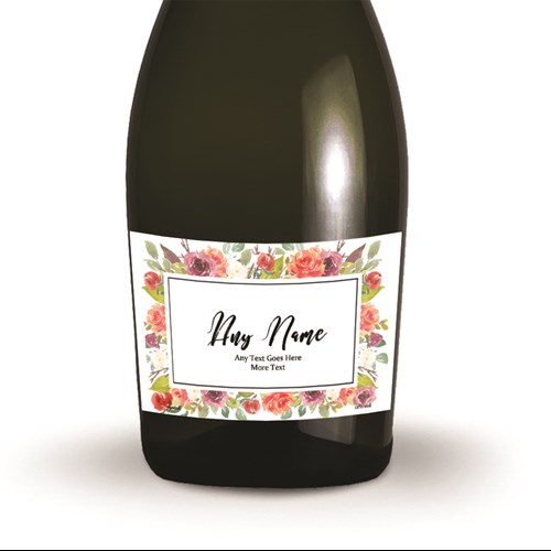 Personalised Prosecco - Art Border 2 Label - Premium Quality